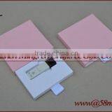 Wholesale Fabric Linen USB Drive Gift Boxes Wedding Package USB Box thumbnail-5