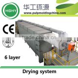 high quality egg tray machine drying system