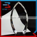 New Design Crystal Glass Shiled Awards With Facet for Honorary Award
