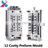 12 Cavities Water Bottle Preform Mould With Self-lock Structure Valve Gate thumbnail-4