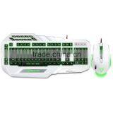 S Color Adjustable Luminous With Gaming Wired Keyboard and Mouse Combo Set