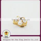 2015 Three Preal With Gold Plated Heart Shape Stainless Steel Rings thumbnail-2