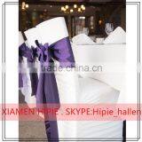 Wedding Annual Dinner Party Banquet Satin Chair Cover Sash Bow Decor