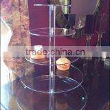 Five 5-Tier Clear Fruit Stand Wedding Cake Stand Dessert Stand for Good Quality thumbnail-1
