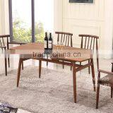Wholesale Modern Wooden Dining Table Wood Legs thumbnail-2
