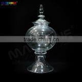 Ball Shape Clear Glass Jar With Speaker Base