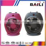 High efficiency electric 2000W fan heater with thermostat