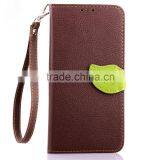 Original Leaf Buckle PU Leather Flip Wallet Stand Cover Case for Motorola Moto G3 With Lanyard thumbnail-1