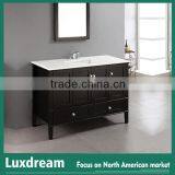 Three-hole Faucet 48" Bathroom Vanity With Overflow for House Renovation