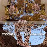 Cute Leopard Vividly Colored 3D Printed Bedding Set