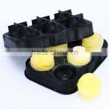 Wholesale FDA Food Grade Bpa Free Big Sphere Cube Homemade 6 Cavity Silicone Ice Cooler Mold thumbnail-5