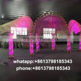 Latest Crystal Pillar for Wedding Walkway Decoration , Crystal Flower Stand for Wedding Stage thumbnail-1