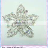 Bling Bling Bridal Crystal Lace Rhinestone Applique Sewed on Wedding Dress thumbnail-3