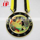 Gold Plated Cheap Metal Medals With Ribbon