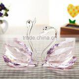 Top K9 Clear Crystal Wedding Favors Swans thumbnail-4