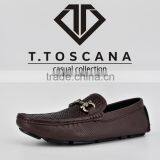 100% Hand Made Knitting Braid Leather Casual Shoes Men