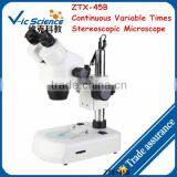 ZTX-45B Continuous Variable Times Stereoscopic Microscope