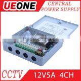 Factory Proce CE Approved 12V 5A CCTV Power Supply 4channels thumbnail-1