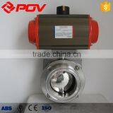 Ss304 Sanitary Vacuum Pneumatic Butterfly Valve thumbnail-6
