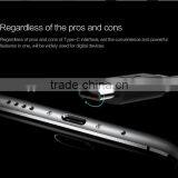 QUALITY 5V 2A HIGH SPEED NILLKIN DUAL USB TO Type-C to CABLE FOR MACBOOK,for Nokia N1,for Xiaomi 4c NEXUS 5X 6P 120CM LENGTH