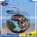 Clear Apple Shape Glass Vase Glass Landscape Bottle 3 Sizes thumbnail-1