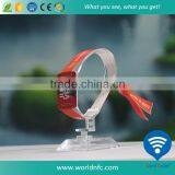 China Supplier ISO 14443A NTAG213 Woven NFC Bracelet for Events thumbnail-3
