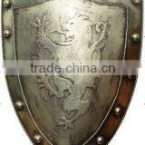 Spartan Warrior With Spear and Hoplite Shield Statue Sculpture thumbnail-3