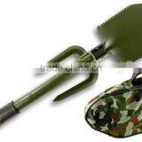 5 in 1 Folding Camp Shovel, Rake, Compass, Saw and Bottle Opener With Free Compact Carrying Case thumbnail-2