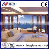 Powder Coated Doublle Glass PVC Folding Glass Windows and Doors thumbnail-1