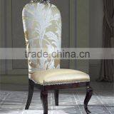 Exquisite Trim Rectangle Long Dining Table and Chair Set, Regancy Dining Table Set With High Back Chair thumbnail-6