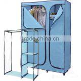 Store More Simple Design Fabric Closet Shelves Wardrobe With 2 Doors thumbnail-3