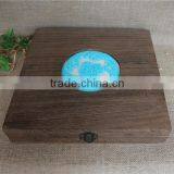 Square Vintage Lightweight Decorative Wooden Remote Storage Box thumbnail-6