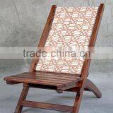 Travel Chair With Canvas and Voil Fabric thumbnail-6