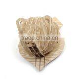 Wall Hanging Wood Crafts Bear Head Decoration thumbnail-1