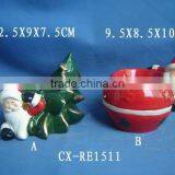 Ceramic Christmas Tree Ornaments With LED Light thumbnail-1
