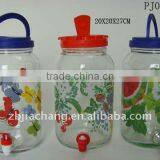 Big Glass Juice Jars With Tap PJ09 thumbnail-1