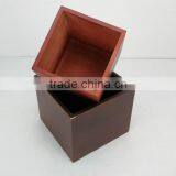 Factory Manufacture Without Cover Square Wooden Storage Box thumbnail-1
