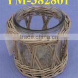 Cheap Decorative Handmade Wicker Candle Holder thumbnail-1