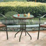 Steel Frame Rattan Bistro Chair thumbnail-1