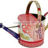 High Quality Full Color Printing Metal Flower Planter / Metal Watering Can thumbnail-1