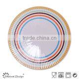 Embossed Stoneware Cheap Ceramic Dinner Plate thumbnail-3