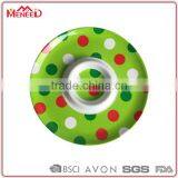 Food Grade 100% Melamine Snack Time Fish and Chips Serving Polka Dot Decorative Plastic Chip Dip Tray thumbnail-1