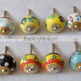 Beautiful Mix Design Hand Painted Cabinet Ceramic Knobs thumbnail-3
