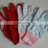 Kids Cotton Gardning Gloves With Mini PVC Dots Palm thumbnail-5