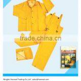 3 PIECE HEAVY DUTY YELLOW RAINSUIT RAIN SUIT 35MM SIZE LARGE L NEW IN BAG