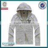 2014 Wholesale Custom Grey Color Fleece Hoodies thumbnail-1