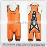100% Breathable Polyester Russian Cheap Wrestling Singlets for Sale thumbnail-2
