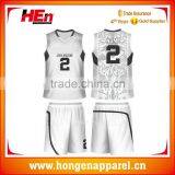 Hongen Apparel Training Sublimated Best Custom Basketball Jersey Uniform Custom Embroidered Good Quality Basketball Jerseys thumbnail-1