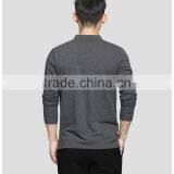 100% Cotton Long Sleeve Mens Slim Fit Printing Embroidery Plain Blank Polo T-shirt thumbnail-6