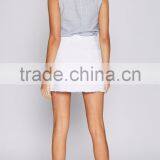 New Design Bow Cropped Tops Women Skirt and Crop Top Set thumbnail-5